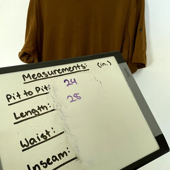 Smartwool brown men's short sleeved t-shirt size XL summer shirt FLAWS - Picture 5 of 6